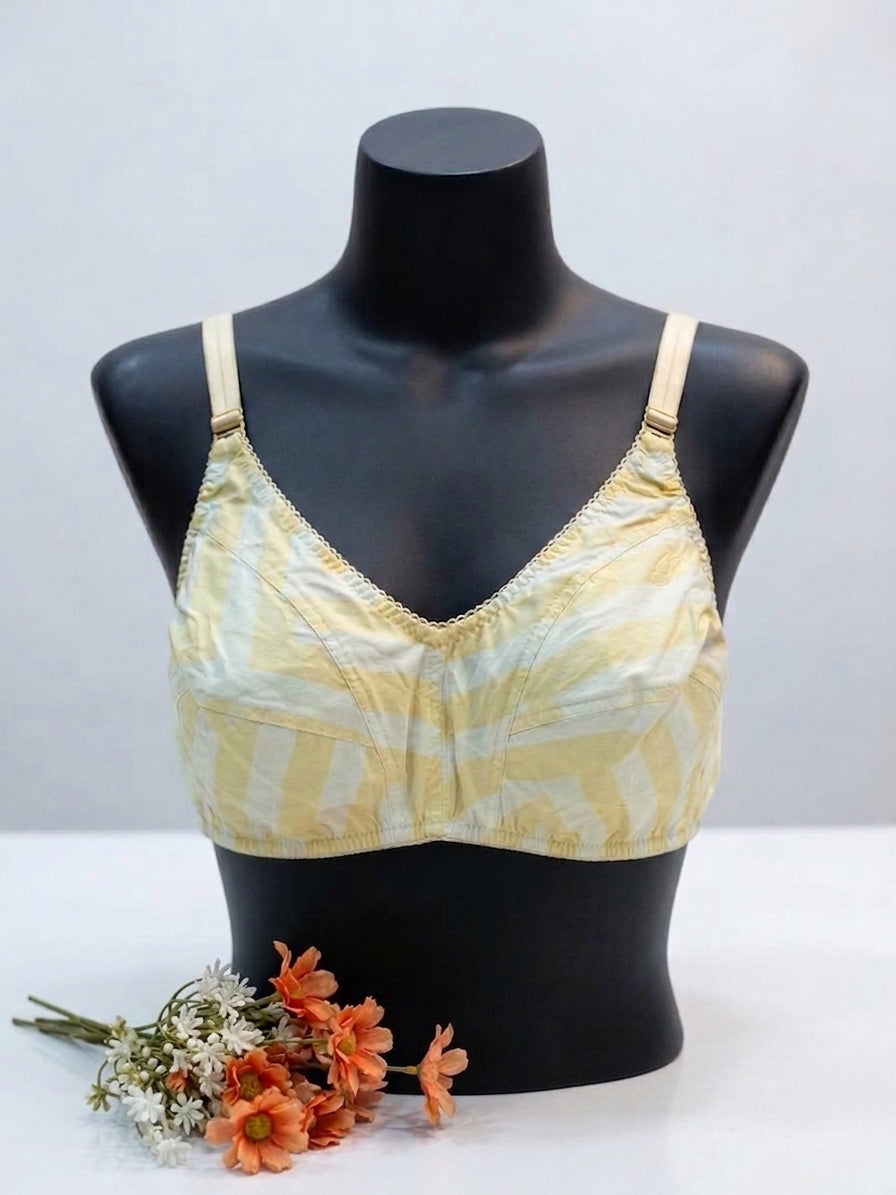 Yellow Striped Everyday Comfort Bra